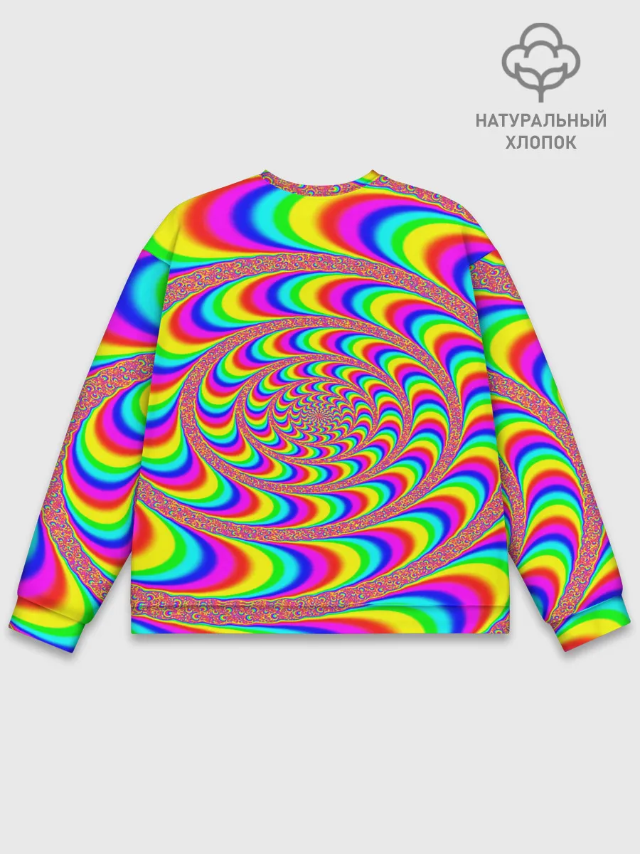 Мужской свитшот базовый / Оптическая текстура