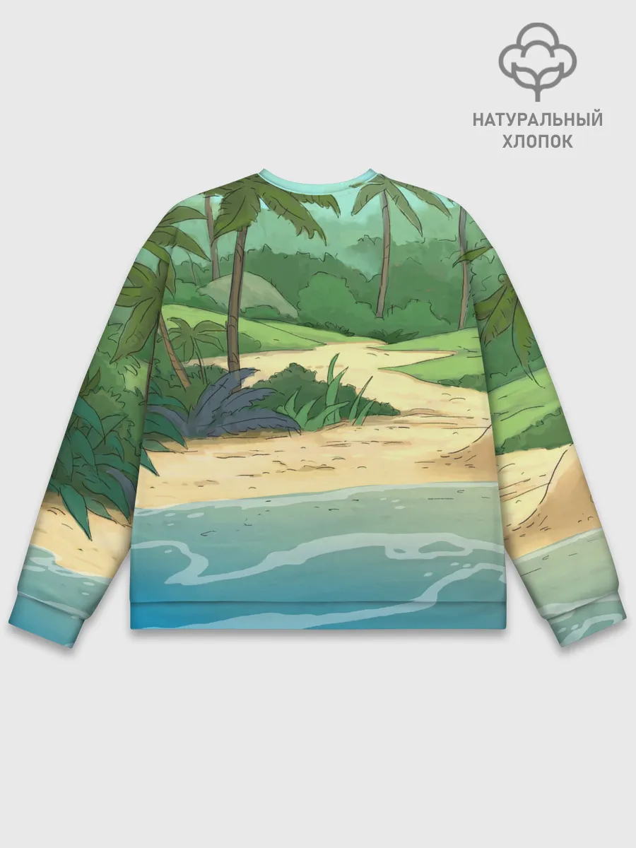 Мужской свитшот базовый / Bears on the beach