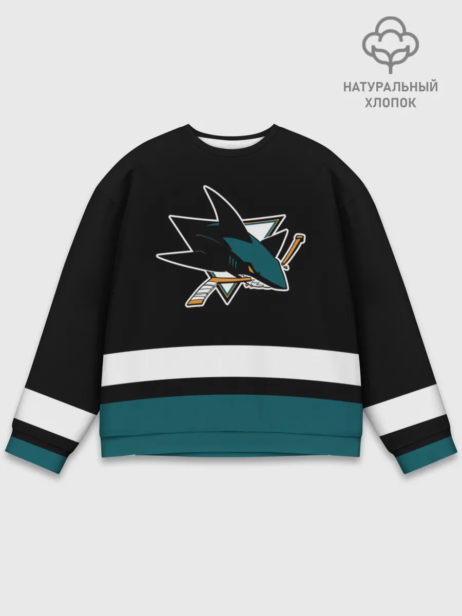Мужской свитшот базовый / Сан-Хосе Шаркс