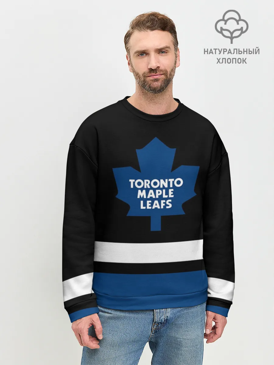 Мужской свитшот базовый / Торонто Мейпл Лифс