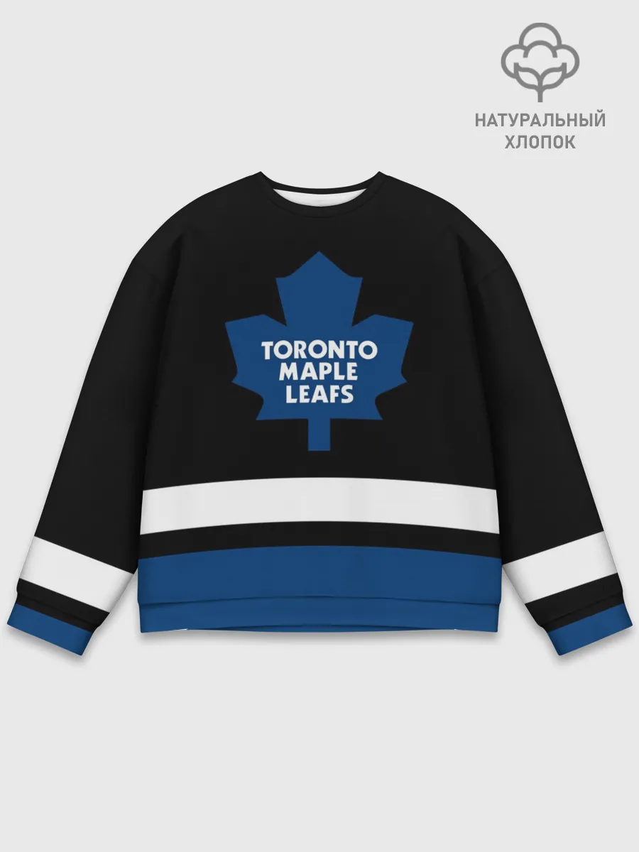Мужской свитшот базовый / Торонто Мейпл Лифс