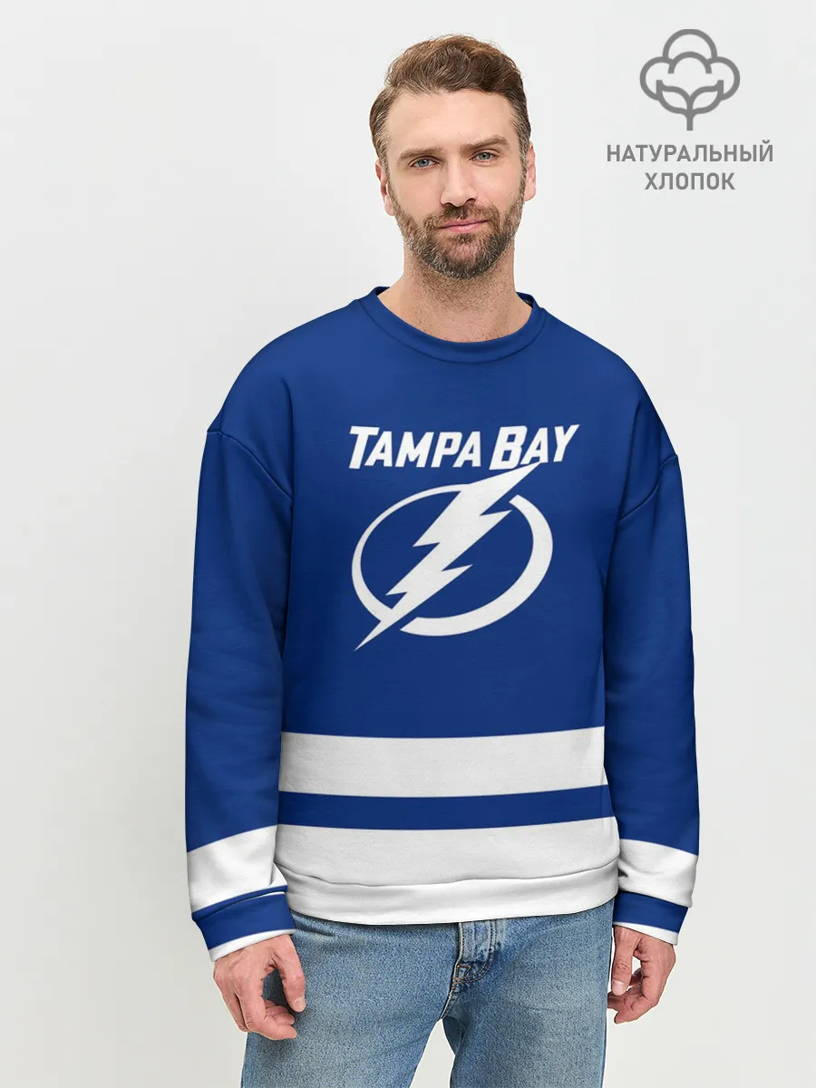 Мужской свитшот базовый / Тампа-Бэй Лайтнинг НХЛ
