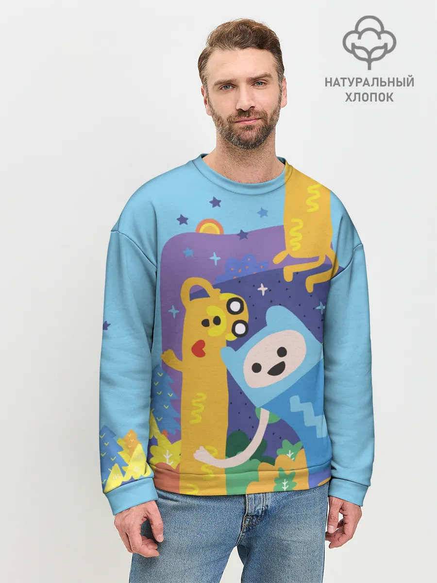 Мужской свитшот базовый / Время приключений Winter