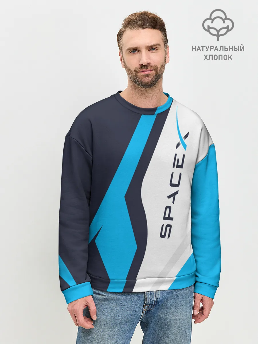 Мужской свитшот базовый / SpaceX