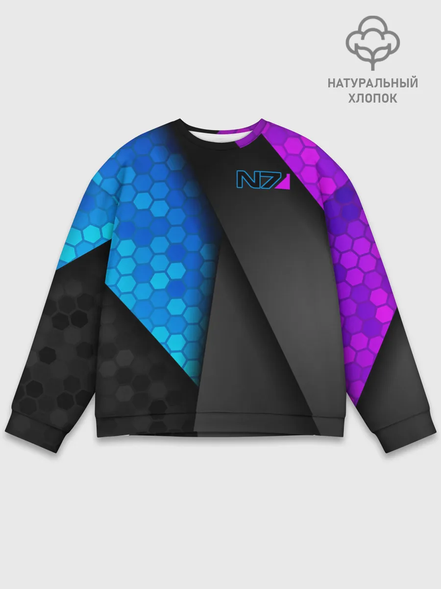 Мужской свитшот базовый / Mass Effect N7