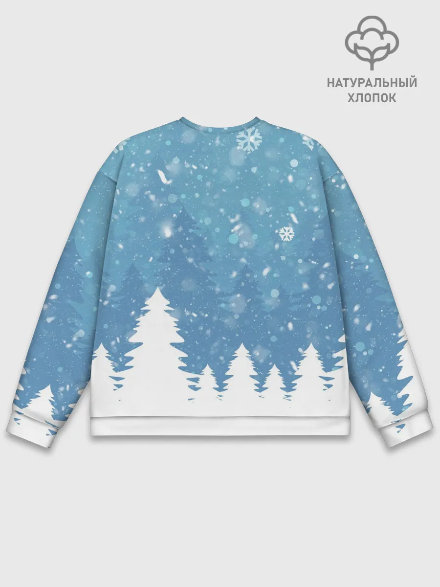 Мужской свитшот базовый / Новогодний Fortnite