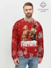 Мужской свитшот базовый / Новогодний Fortnite