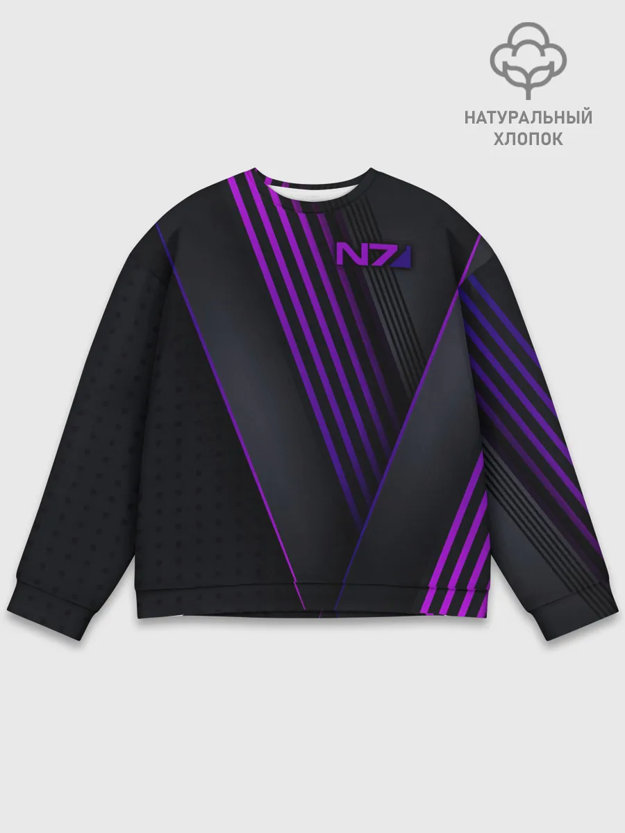 Мужской свитшот базовый / Mass Effect N7