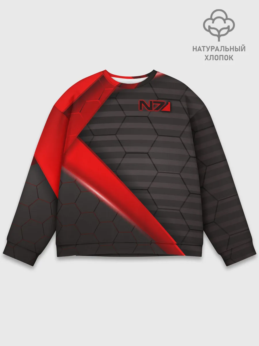 Мужской свитшот базовый / MASS EFFECT N7 | МАСС ЭФФЕКТ Н7
