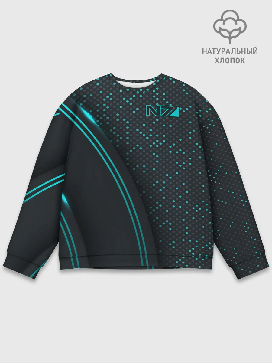 Мужской свитшот базовый / Mass Effect N7