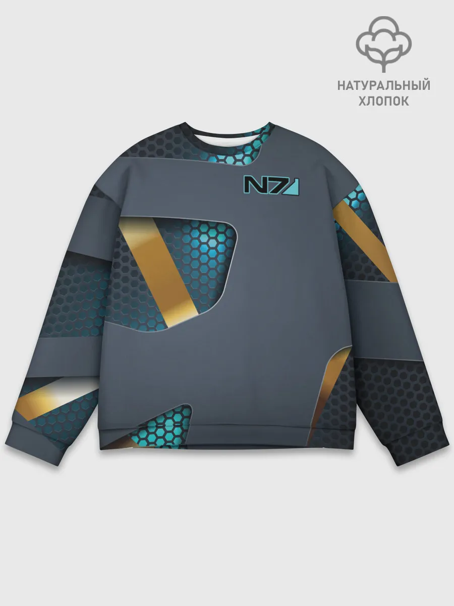 Мужской свитшот базовый / MASS EFFECT N7 | МАСС ЭФФЕКТ Н7