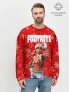 Мужской свитшот базовый / FORTNITE НОВОГОДНИЙ.