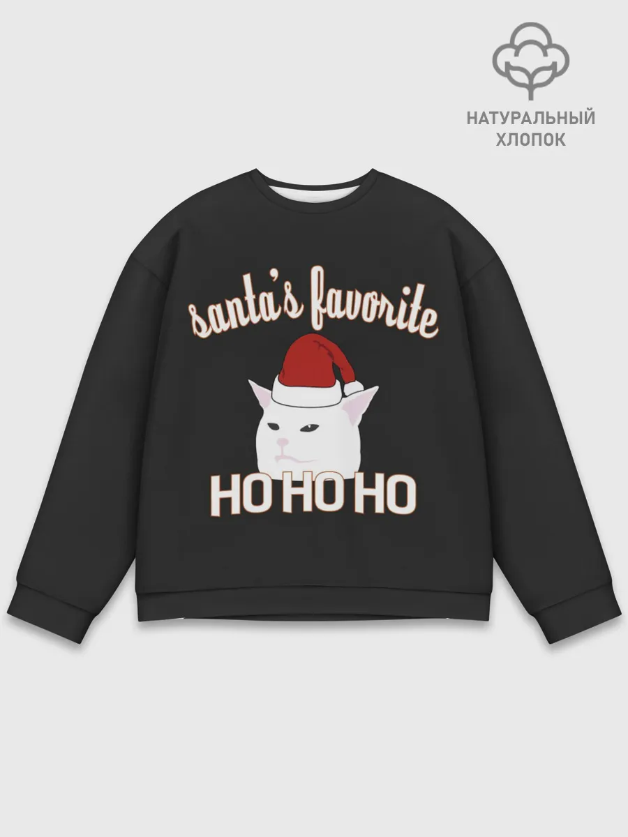 Мужской свитшот базовый / Woman Yelling at Cat