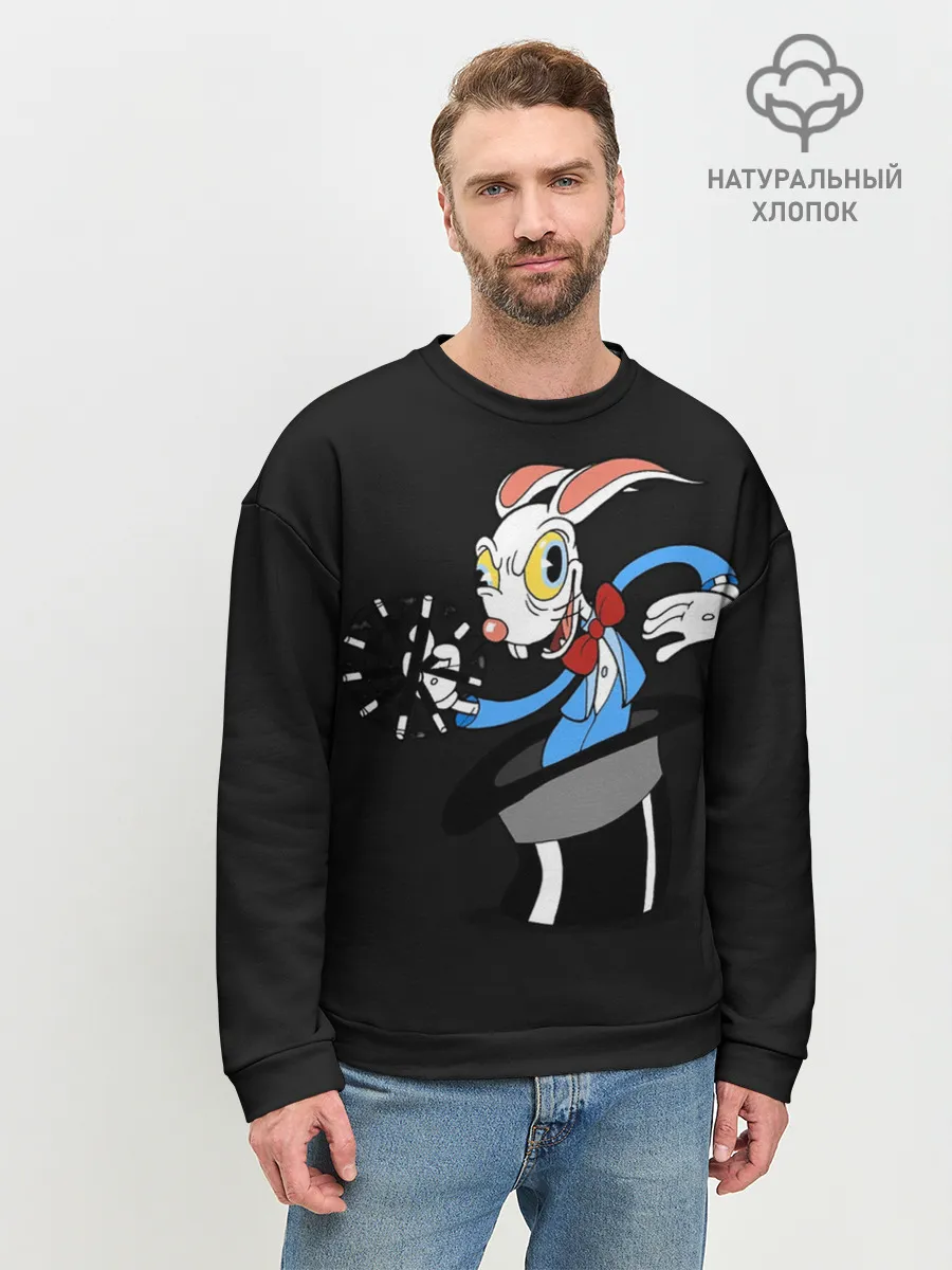 Мужской свитшот базовый / Cuphead - Хопус Покус