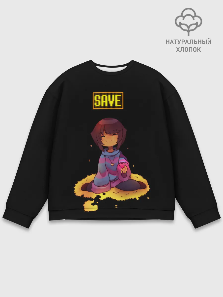 Мужской свитшот базовый / UNDERTALE FRISK