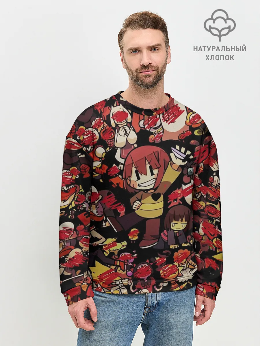 Мужской свитшот базовый / UNDERTALE CHARA