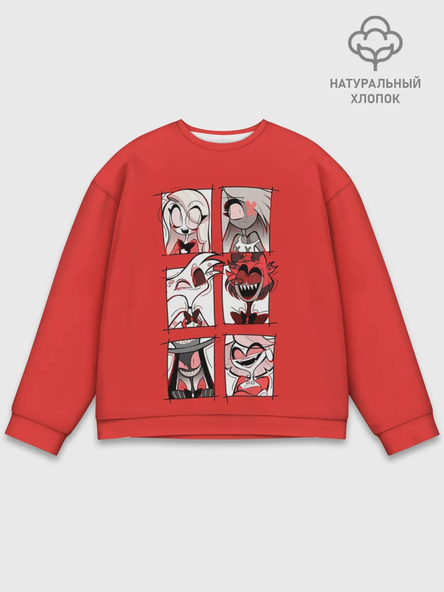 Мужской свитшот базовый / Hazbin Hotel