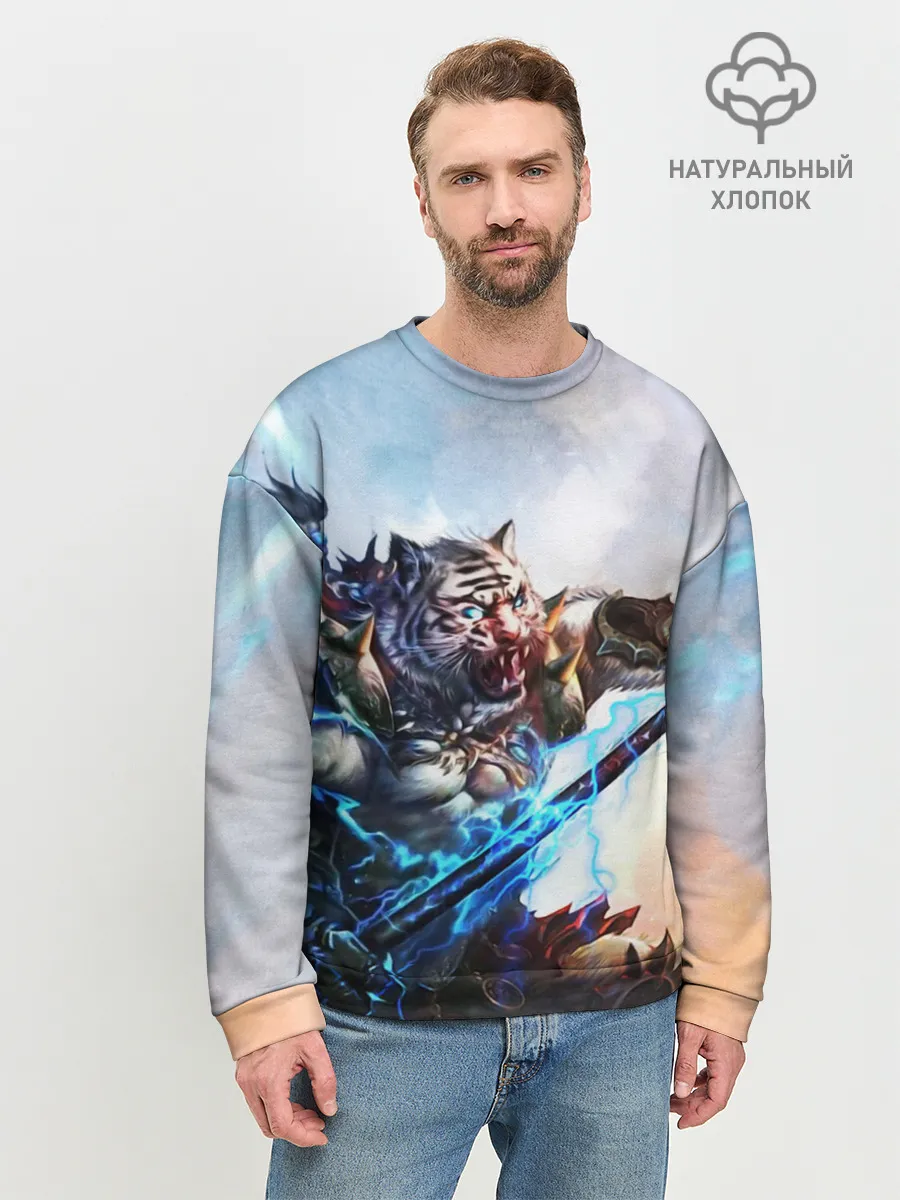 Мужской свитшот базовый / Warrior Zoomorph
