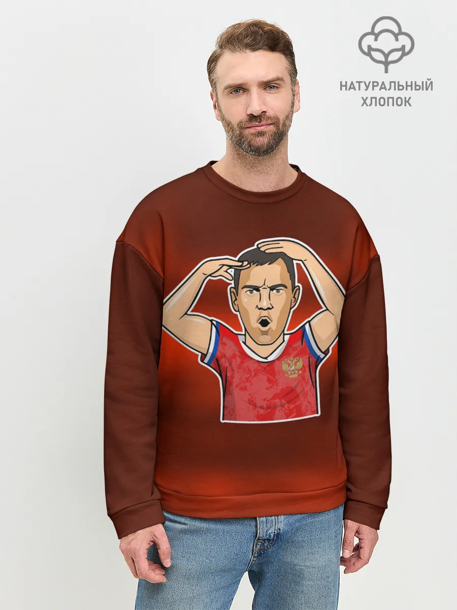 Мужской свитшот базовый / Дзюба Russia edition