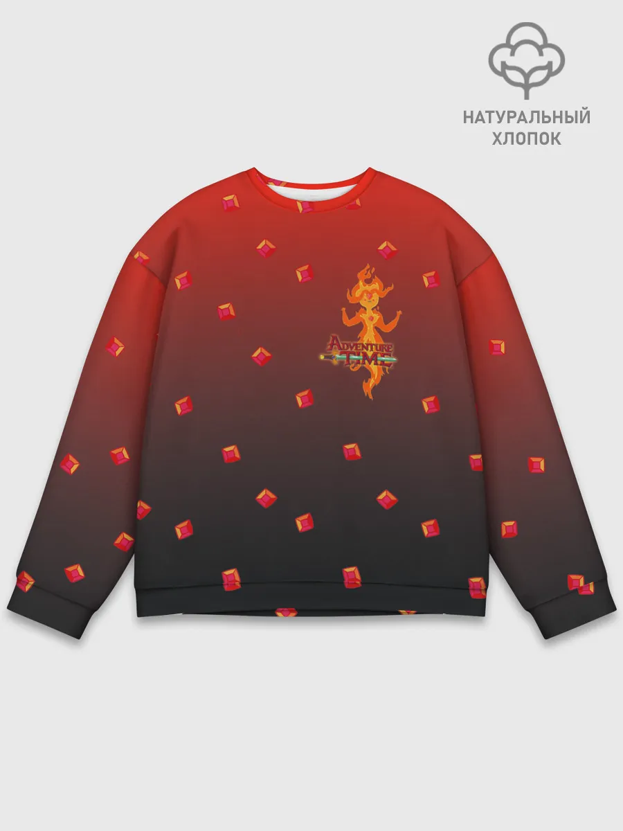 Мужской свитшот базовый / Flame Princess