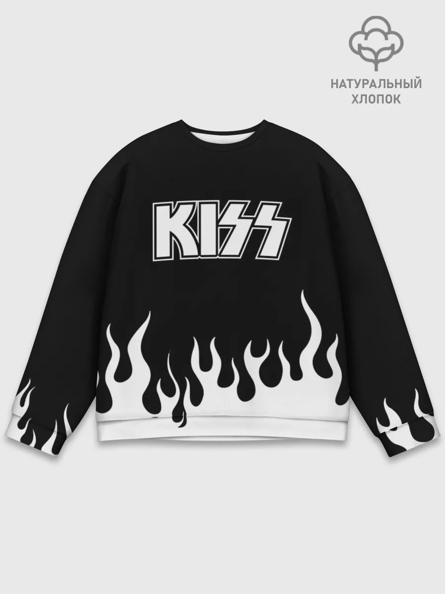 Мужской свитшот базовый / Kiss