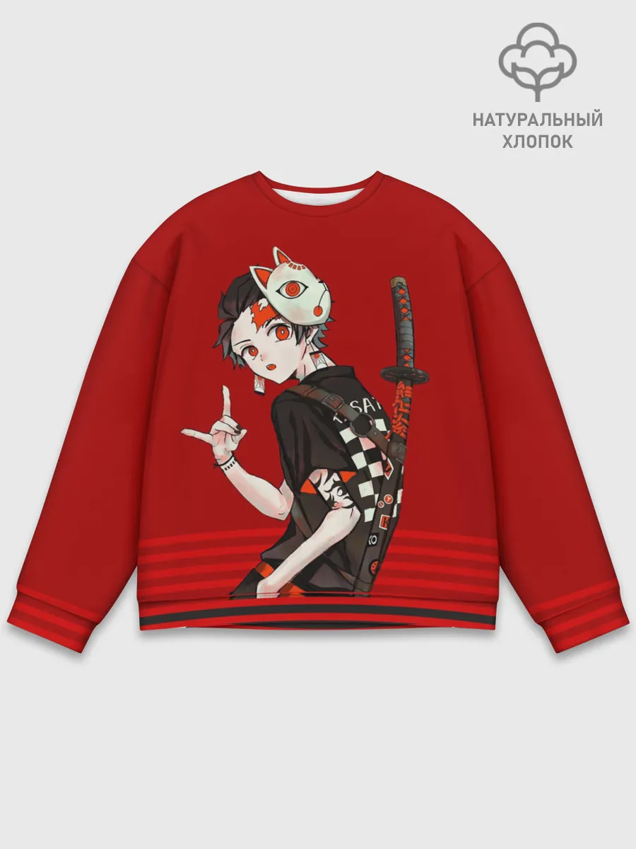 Мужской свитшот базовый / Kimetsu no Yaiba