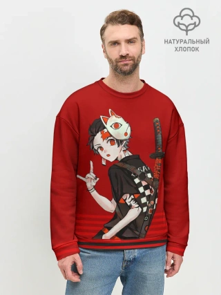 Мужской свитшот базовый / Kimetsu no Yaiba