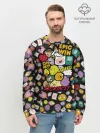 Мужской свитшот базовый / Adventure Time stickers