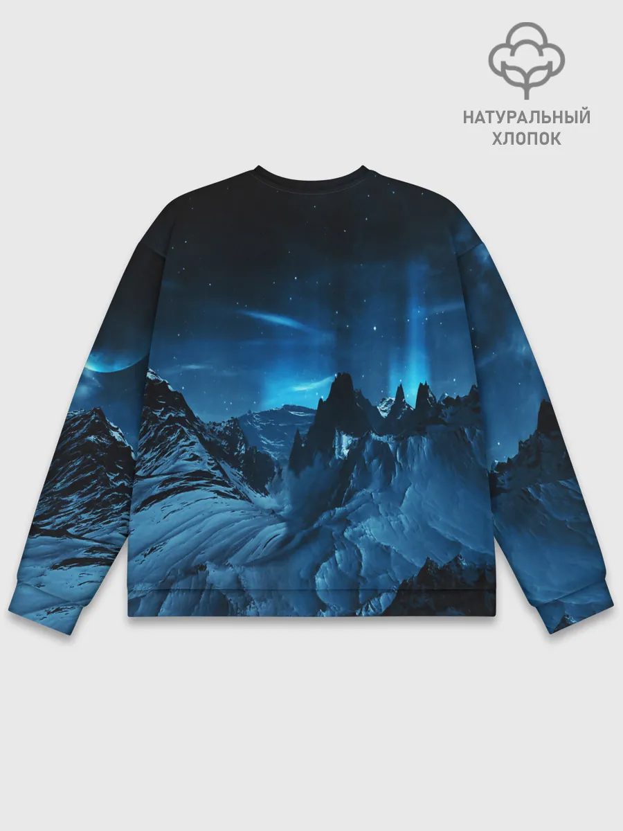 Мужской свитшот базовый / Северное сияние
