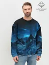 Мужской свитшот базовый / Северное сияние