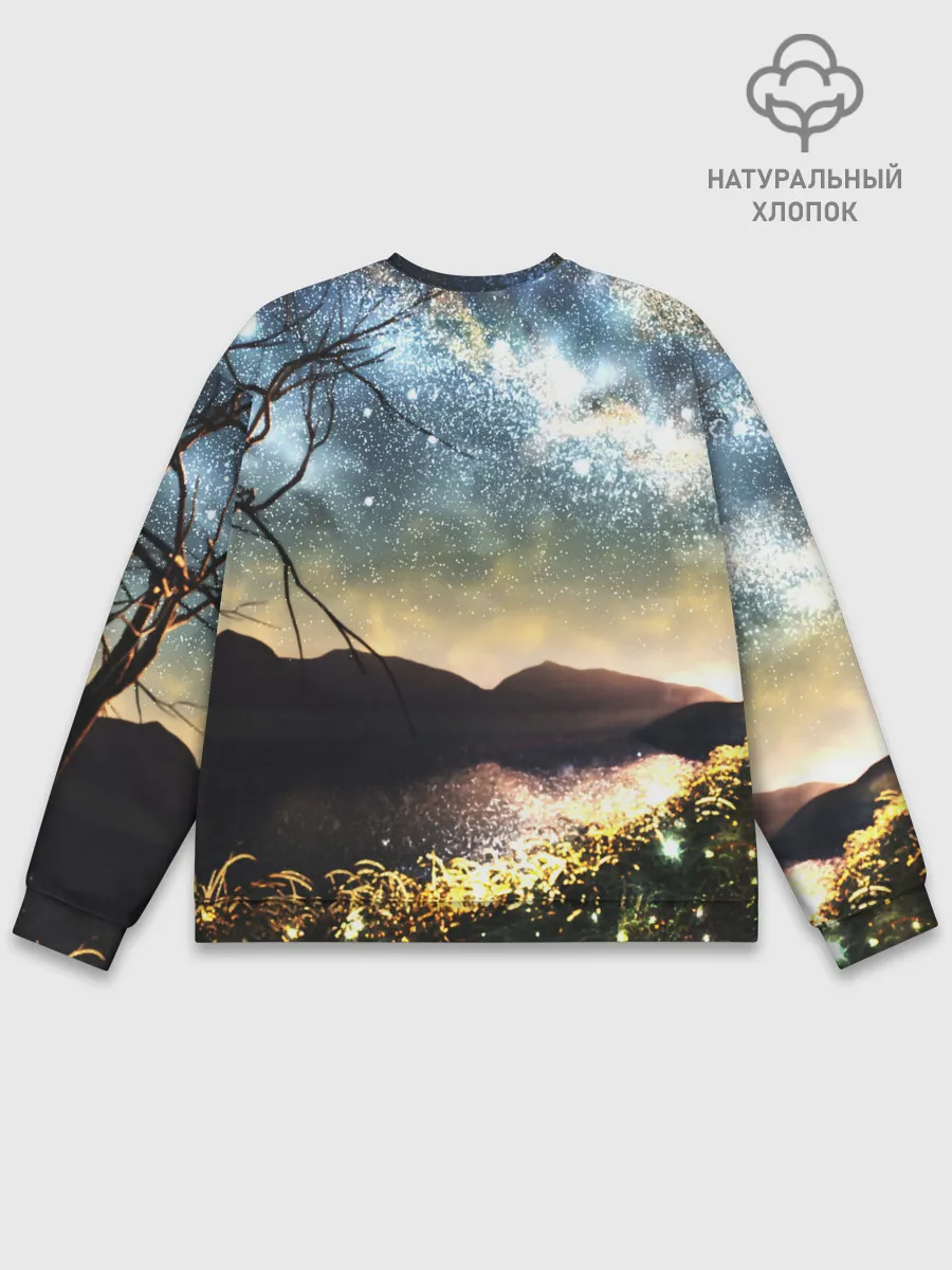 Мужской свитшот базовый / Ночь в горах