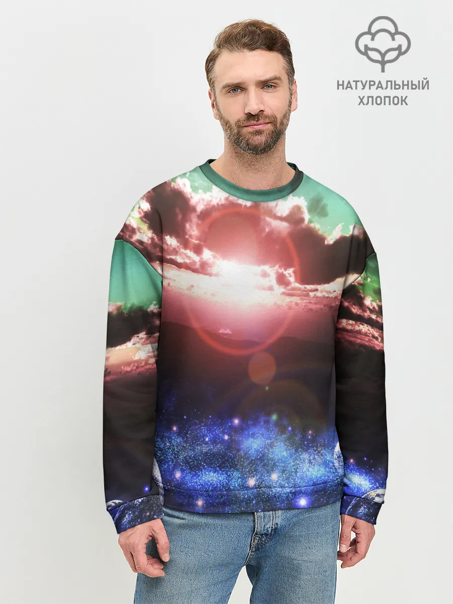 Мужской свитшот базовый / ЗАКАТ НОЧНОЙ