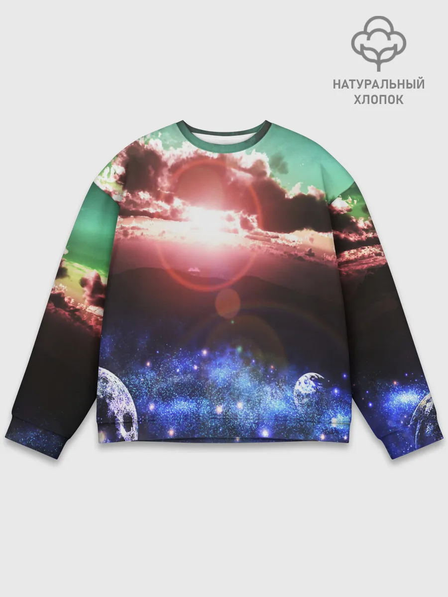 Мужской свитшот базовый / ЗАКАТ НОЧНОЙ