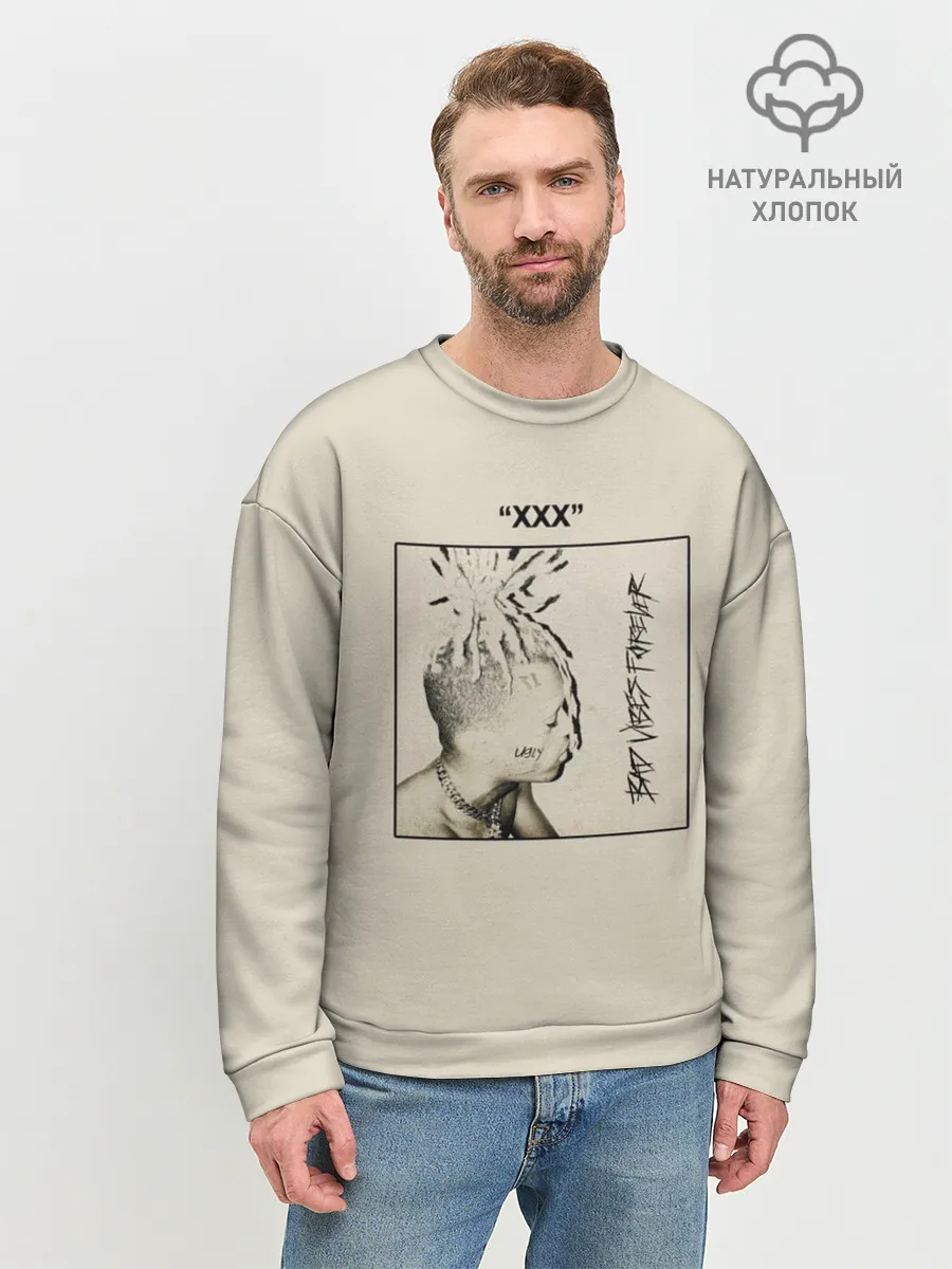 Мужской свитшот базовый / XXXTENTACION BAD VIBES FOREVER