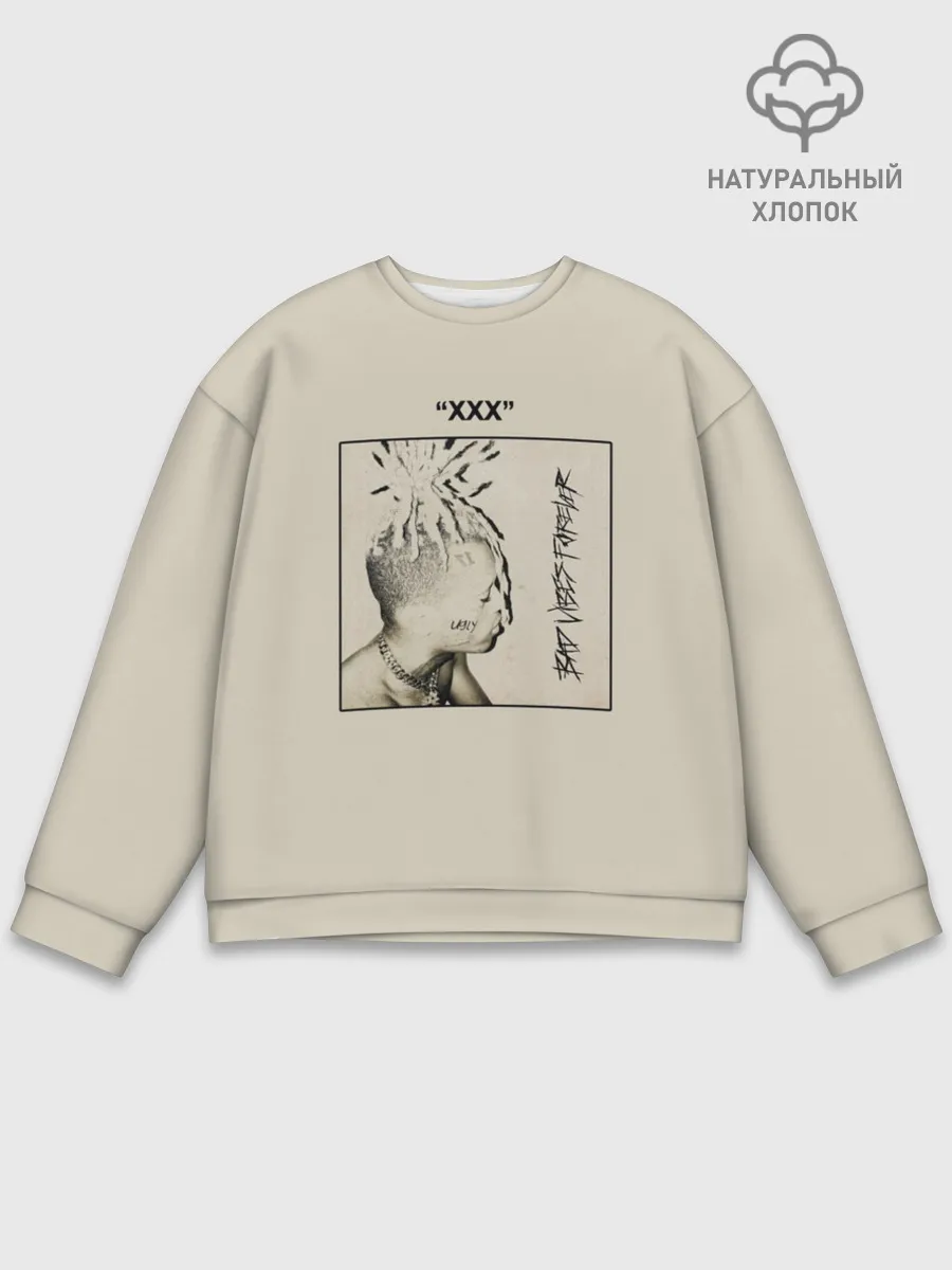 Мужской свитшот базовый / XXXTENTACION BAD VIBES FOREVER