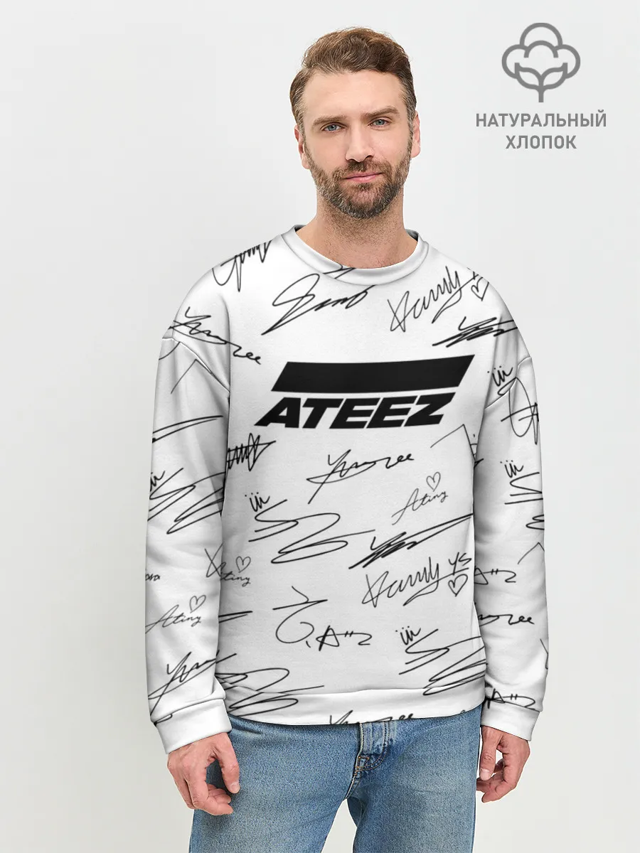 Мужской свитшот базовый / ATEEZ АВТОГРАФЫ