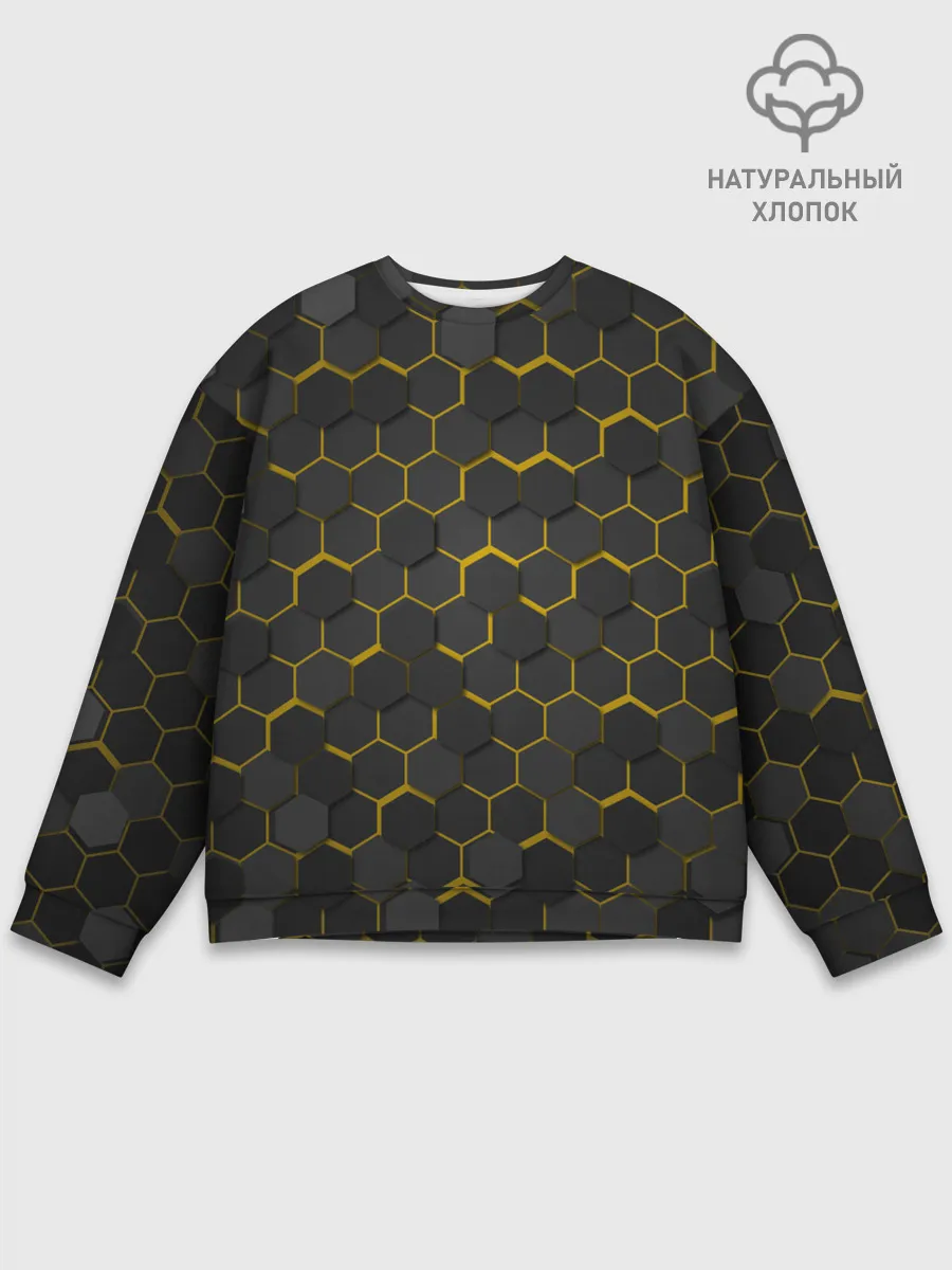 Мужской свитшот базовый / OCTAGON желтый