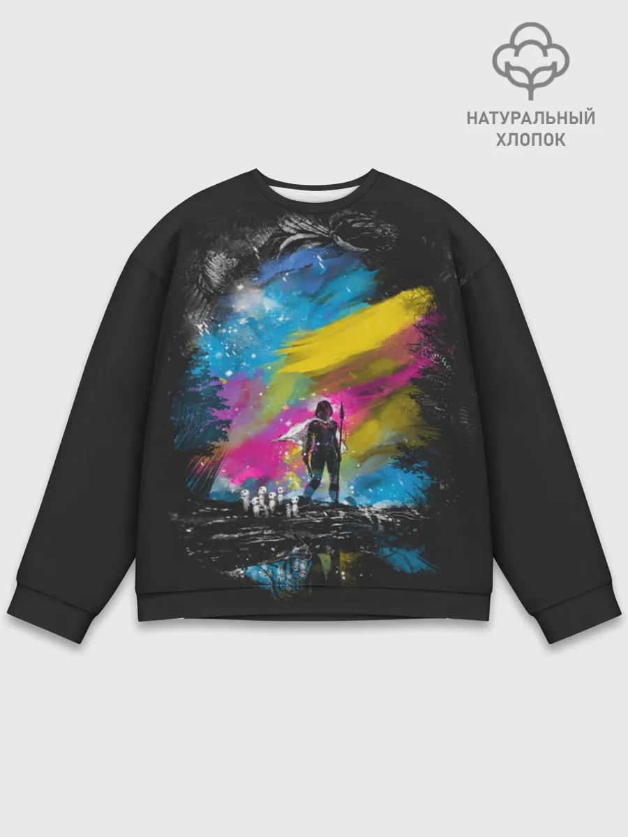 Мужской свитшот базовый / Принцесса Мононоке