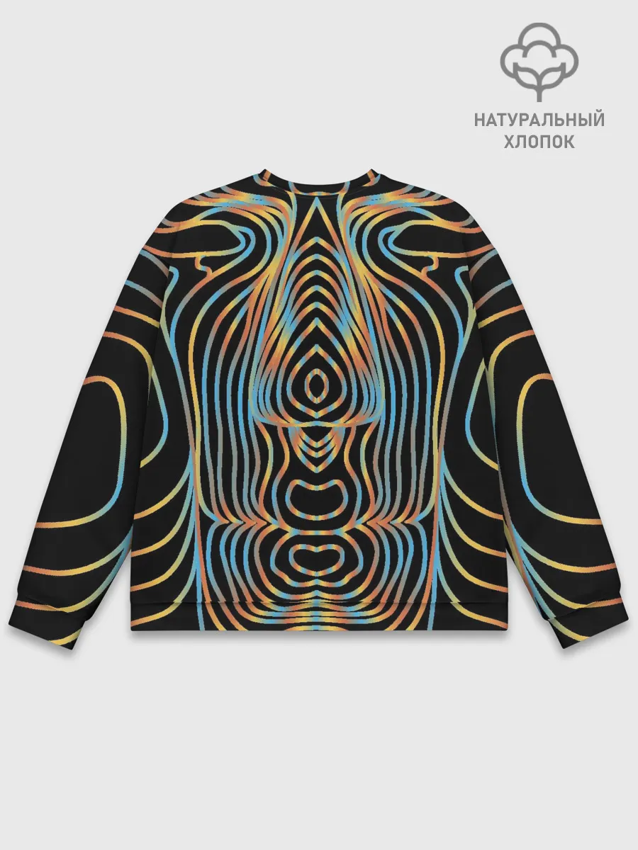 Мужской свитшот базовый / Неоновое свечение