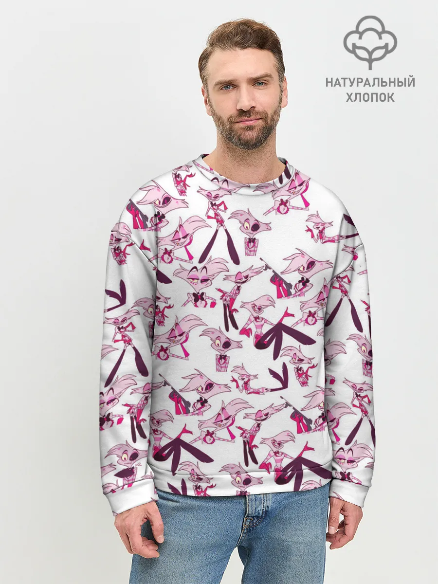 Мужской свитшот базовый / Hazbin Hotel: Angel Dust