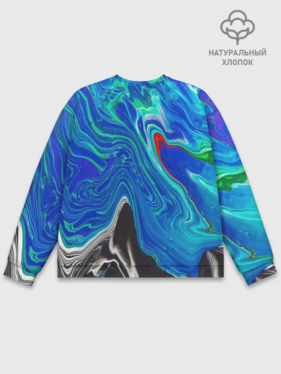 Мужской свитшот базовый / КИСЛОТНЫЙ АКРИЛ