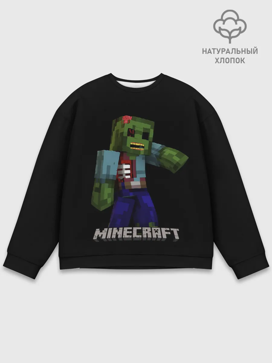 Мужской свитшот базовый / MINECRAFT ЗОМБИ