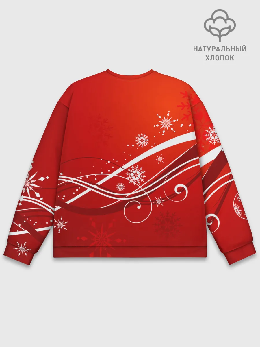 Мужской свитшот базовый / Отель хазбин Новогодний