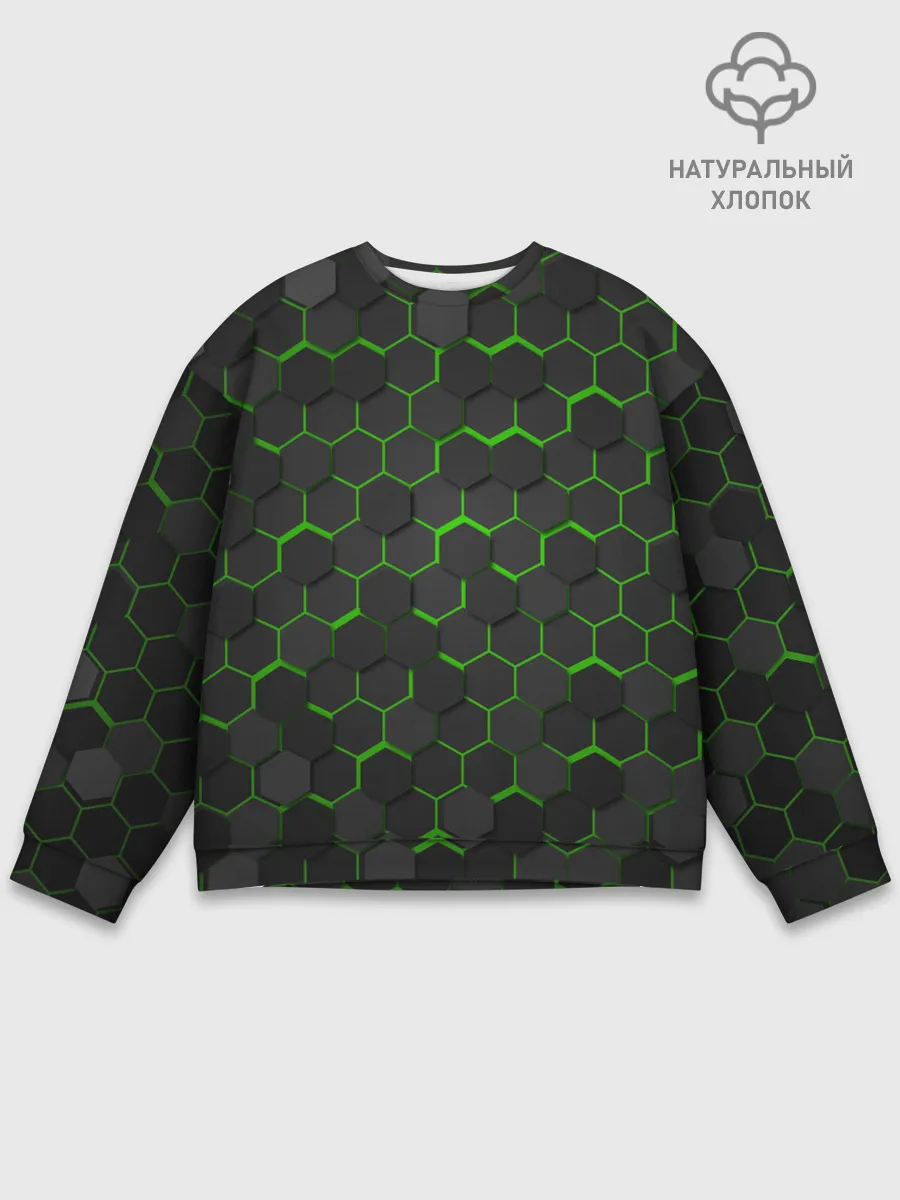 Мужской свитшот базовый / OCTAGON зеленый