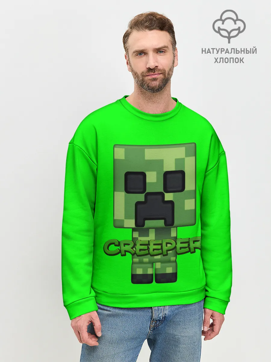 Мужской свитшот базовый / MINECRAFT CREEPER