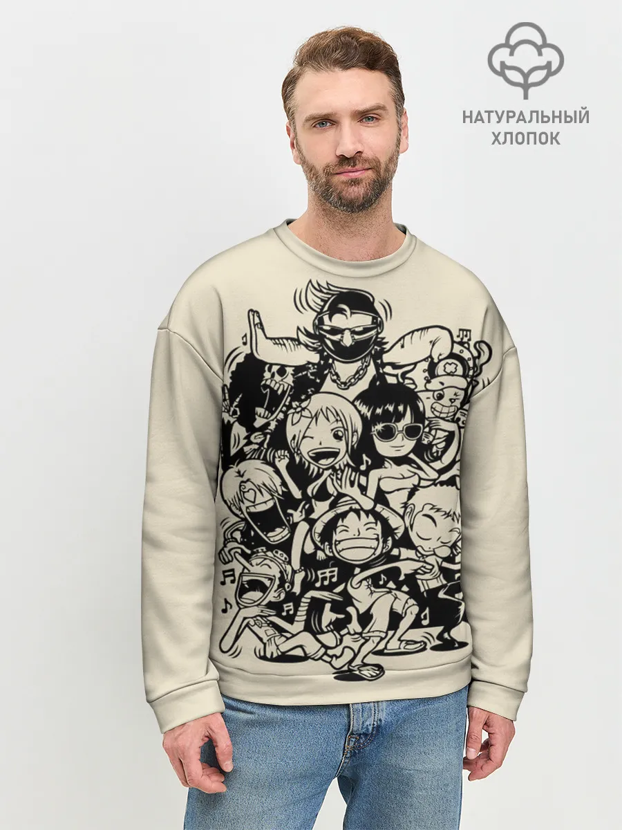 Мужской свитшот базовый / герои One Piece