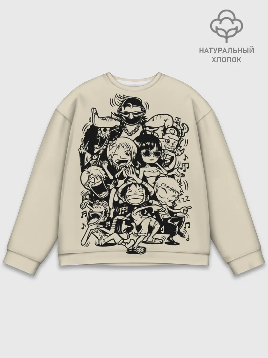 Мужской свитшот базовый / герои One Piece