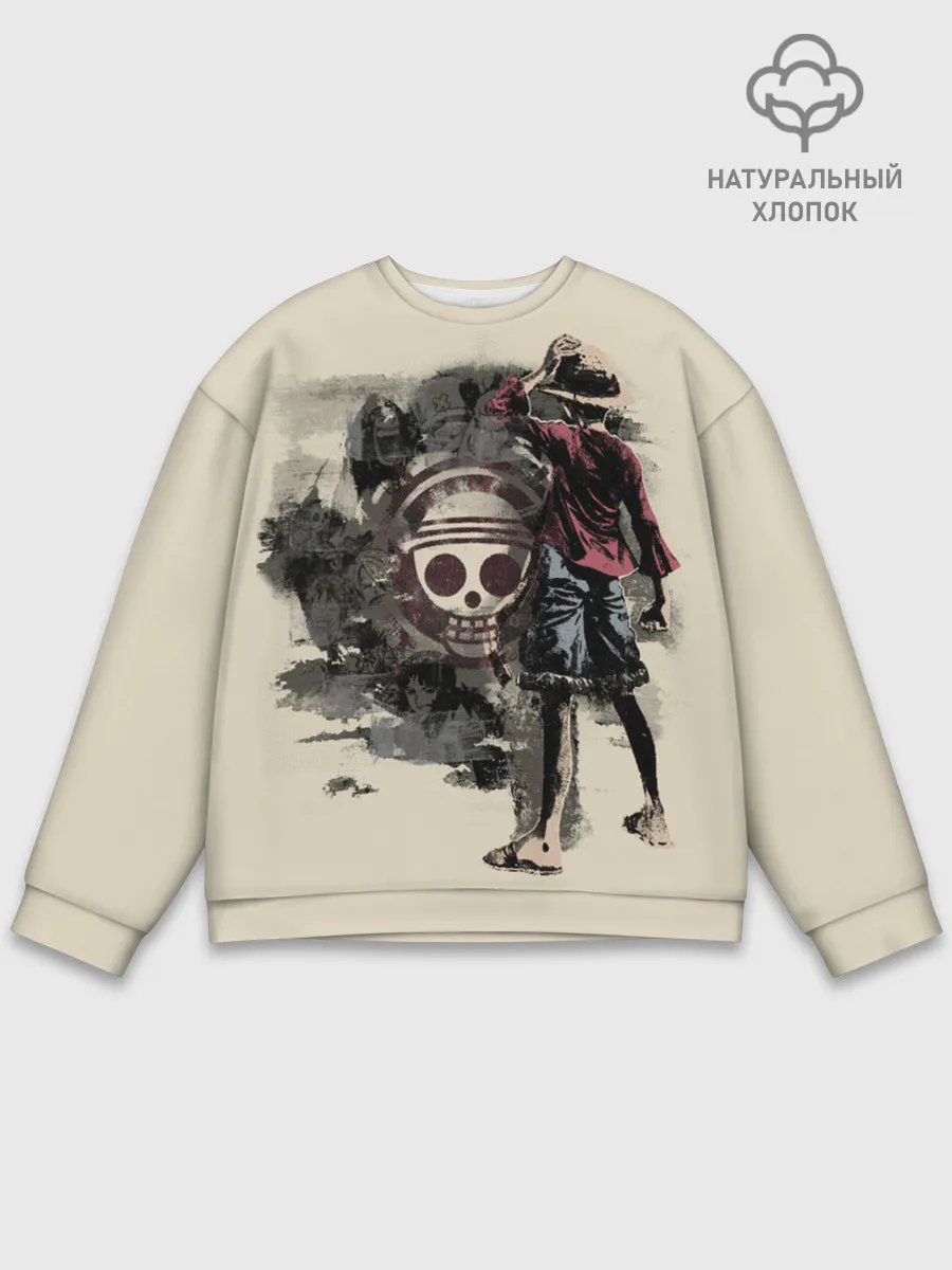 Мужской свитшот базовый / Пиратский остров One Piece