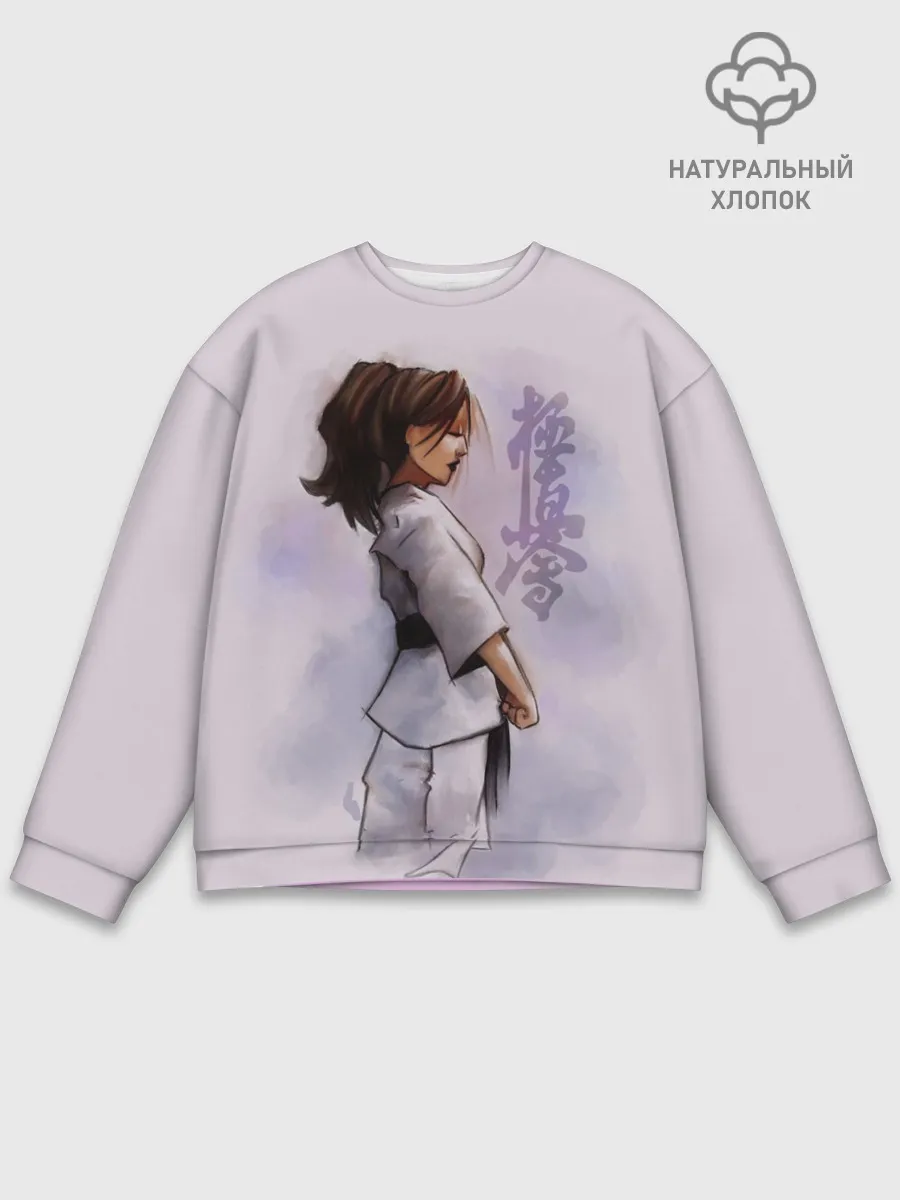 Мужской свитшот базовый / Кёкусинкай девушка