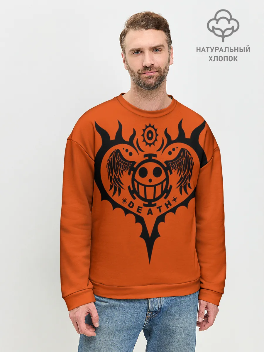 Мужской свитшот базовый / сердце One Piece